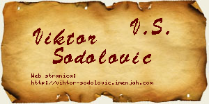 Viktor Šodolović vizit kartica